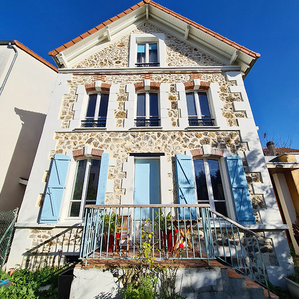 Restauration d’une maison en meulières et plâtre à Meudon (92)