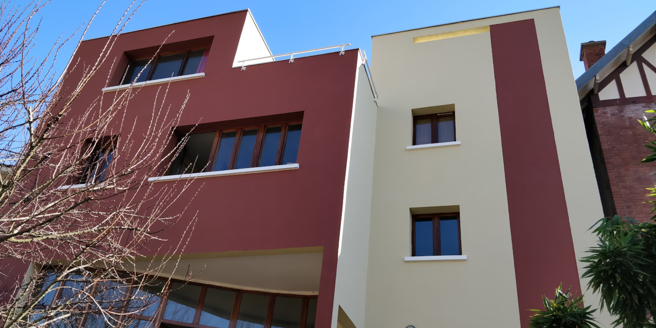 Ravalement de façade Comment choisir la couleur parfaite pour votre maison - façade bicolor