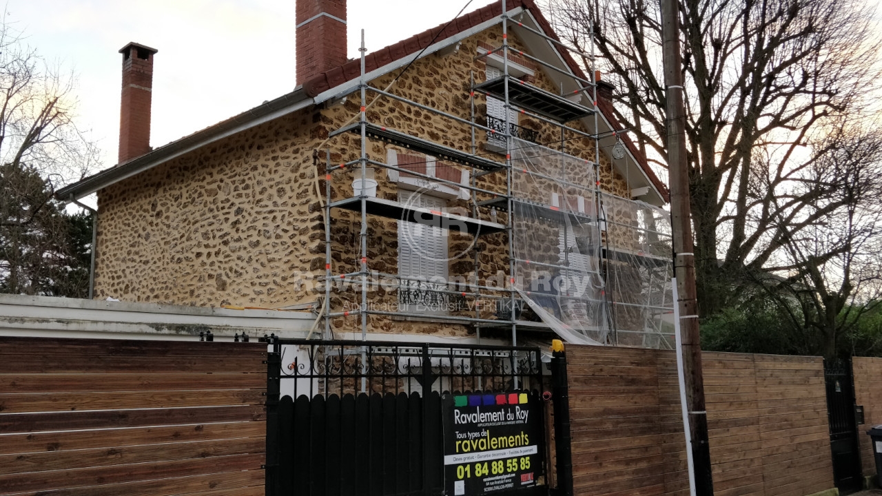 Rejointoiement d’une Meulière à Garches - APRES